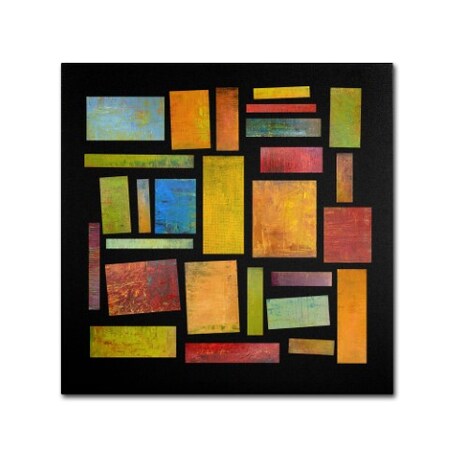 Michelle Calkins 'Building Blocks Four' Canvas Art,18x18